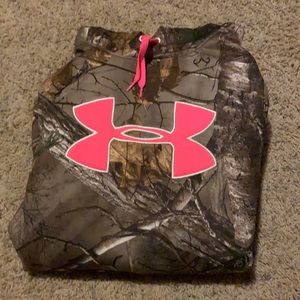 Size medium camo hoodie by Under Armour